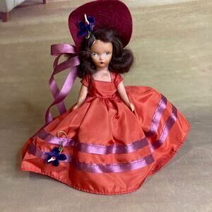 Vintage 50s Nancy Ann Storybook Doll 5.5" Roses Are Red #23 Bisque Painted w/Box